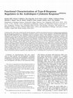 Research paper thumbnail of Functional Characterization of Type-B Response Regulators in the Arabidopsis Cytokinin Response