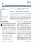 Research paper thumbnail of Direct electron irradiation of DNA in a fully aqueous environment. Damage determination in combination with Monte Carlo simulations