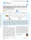 Research paper thumbnail of Efficient Chemical Synthesis of (Epi)catechin Glucuronides: Brain-Targeted Metabolites for Treatment of Alzheimer’s Disease and Other Neurological Disorders