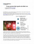 Research paper thumbnail of Large Proton Halo Sparks Devilish Row