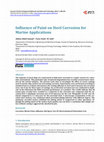 Research paper thumbnail of Influence of Paint on Steel Corrosion for Marine Applications