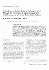 Research paper thumbnail of Dependence of Sodium-Calcium Exchange Current Through the Membrane of Salivary Gland Cells of Chironomus on pH of the Extracellular Solution