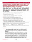 Research paper thumbnail of {"__content__"=>"Isolated metastasis of an EGFR-L858R-mutated NSCLC of the meninges: the potential impact of CXCL12/CXCR4 axis in EGFR NSCLC in diagnosis, follow-up and treatment.", "sub"=>{"__content__"=>"mut"}}