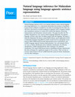 Research paper thumbnail of Natural language inference for Malayalam language using language agnostic sentence representation