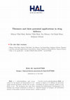 Research paper thumbnail of Thiomers and their potential applications in drug delivery