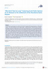 Research paper thumbnail of “Why did it take so long?” Exploring Greek public opinion as an obstacle to the settlement of the Macedonia name dispute