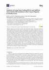 Research paper thumbnail of Analysis of Long Non-Coding RNAs and mRNAs Associated with Lactation in the Crop of Pigeons (Columba livia)