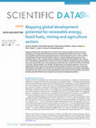 Research paper thumbnail of Mapping global development potential for renewable energy, fossil fuels, mining and agriculture sectors