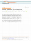 Research paper thumbnail of Climate adaptation by crop migration