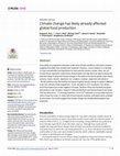 Research paper thumbnail of Climate change has likely already affected global food production