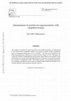 Research paper thumbnail of Interpretation of searches for supersymmetry with simplified models