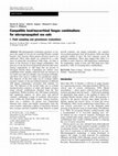 Research paper thumbnail of Compatible host/mycorrhizal fungus combinations for micropropagated sea oats: II. Field evaluation