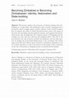 Research paper thumbnail of Becoming Zimbabwe or becoming Zimbabwean: identity, nationalism and state building in the historical context of Southern Africa