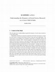 Research paper thumbnail of Understanding the Dynamics of Social Science Research as a Career Path In India