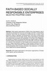 Research paper thumbnail of Faith-Based Socially Responsible Enterprises: Selected Philippine Cases