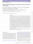 Research paper thumbnail of Nature and chemical abundances of a sample of Lyman-α emitter objects at high redshift