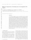 Research paper thumbnail of Effective temperature of ionizing stars of extragalactic H ii regions