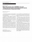 Research paper thumbnail of Reply on the comments made by ISO/REMCO on the paper “Critical outlook and trends for environmental reference materials at the Measurements & Testing Generic Activity”