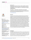 Research paper thumbnail of Modeling record scores in the snatch and its variations in the long-term training of young weightlifters