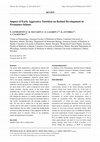 Research paper thumbnail of Impact of Early Aggressive Nutrition on Retinal Development in Premature Infants