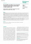 Research paper thumbnail of The feasibility and effects of eye movement training for visual field loss after stroke: a mixed methods study