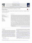 Research paper thumbnail of Measurement of cortical thickness asymmetry in carotid occlusive disease