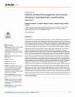 Research paper thumbnail of Altered cerebral hemodyamics and cortical thinning in asymptomatic carotid artery stenosis