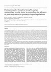 Research paper thumbnail of Distinct roles for Sema3A, Sema3F, and an unidentified trophic factor in controlling the advance of geniculate axons to gustatory lingual epithelium