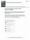 Research paper thumbnail of Contact sensitization to metals in dental exposures in Bulgaria