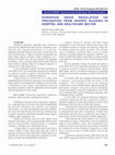 Research paper thumbnail of European Union Regulation on Prevention from Sharps Injuries in Hospital and Healthcare Sector