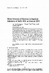 Research paper thumbnail of Molal volumes of sucrose in aqueous solutions of NaCl, KCl, or urea at 25�C