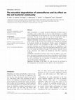 Research paper thumbnail of The microbial degradation of azimsulfuron and its effect on the soil bacterial community