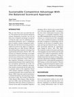 Research paper thumbnail of Sustainable Competitive Advantage With the Balanced Scorecard Approach