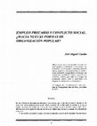 Research paper thumbnail of Empleo precario y conflicto social. ¿Hacia nuevas formas de organización popular?