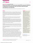 Research paper thumbnail of Patient and Health Care Factors Associated With Long-term Diabetes Complications Among Adults With and Without Mental Health and Substance Use Disorders