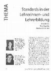 Research paper thumbnail of Standards in der Lehrerinnen- und Lehrerbildung