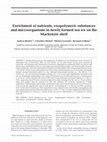 Research paper thumbnail of Enrichment of nutrients, exopolymeric substances and microorganisms in newly formed sea ice on the Mackenzie shelf