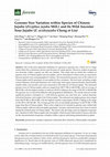 Research paper thumbnail of Genome Size Variation within Species of Chinese Jujube (Ziziphus jujuba Mill.) and Its Wild Ancestor Sour Jujube (Z. acidojujuba Cheng et Liu)