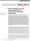 Research paper thumbnail of SSGA and MSGA: two seed-growing algorithms for constructing collaborative subnetworks