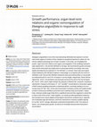 Research paper thumbnail of Growth performance, organ-level ionic relations and organic osmoregulation of Elaeagnus angustifolia in response to salt stress