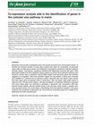 Research paper thumbnail of Co-expression Analysis Aids in the Identification of Genes in the Cuticular Wax Pathway in Maize