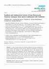 Research paper thumbnail of Synthesis and antibacterial activity of some heterocyclic chalcone analogues alone and in combination with antibiotics