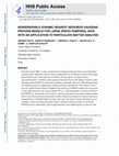 Research paper thumbnail of Nonseparable dynamic nearest neighbor Gaussian process models for large spatio-temporal data with an application to particulate matter analysis