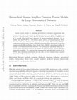 Research paper thumbnail of Hierarchical Nearest-Neighbor Gaussian Process Models for Large Geostatistical Datasets