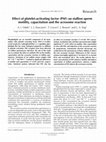 Research paper thumbnail of Effect of platelet-activating factor (PAF) on stallion sperm motility, capacitation and the acrosome reaction