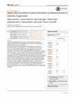 Research paper thumbnail of EEG correlates of social interaction at distance