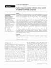 Research paper thumbnail of Spatio-temporal variation in Markov chain models of subtidal community succession