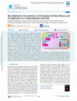 Research paper thumbnail of New Method for the Synthesis of 2D Vanadium Nitride (MXene) and Its Application as a Supercapacitor Electrode