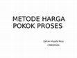 Research paper thumbnail of METODE HARGA POKOK PROSES