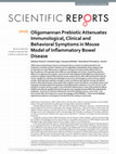 Research paper thumbnail of Oligomannan Prebiotic Attenuates Immunological, Clinical and Behavioral Symptoms in Mouse Model of Inflammatory Bowel Disease